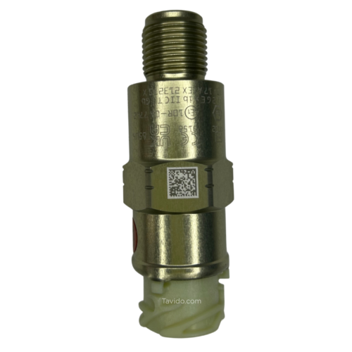 kit4188 Industrial metal compression fitting with male thread and QR code on the collar.